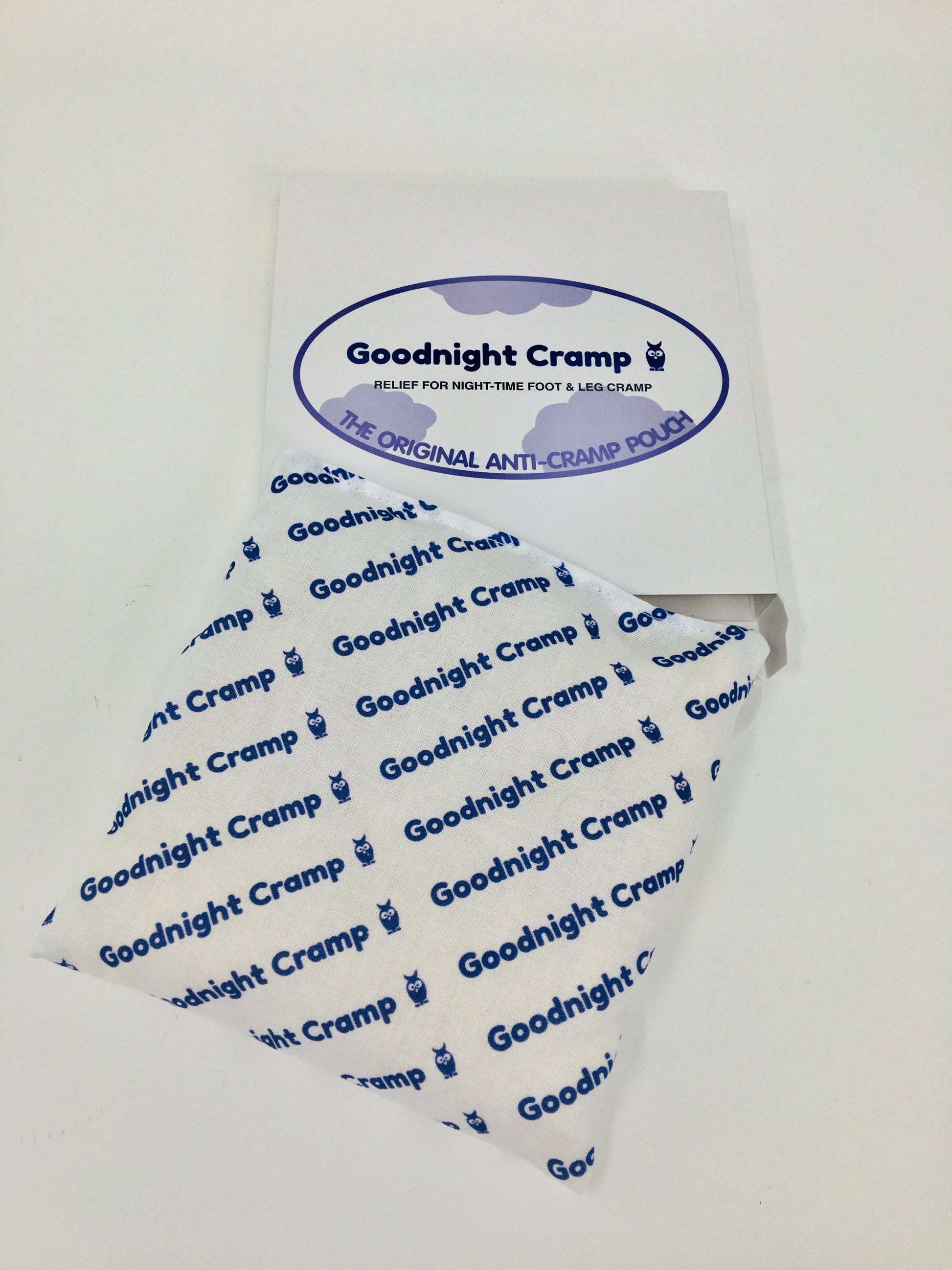 Goodnight Cramp Pouch, Anti-leg cramp relief, open package