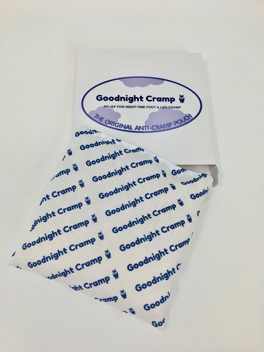 Goodnight Cramp Pouch, Anti-leg cramp relief, open package